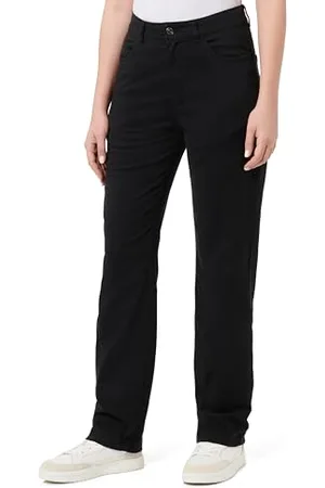 Calvin Klein Jeans Damskie elastyczne proste spodnie z wysokim stanem J20J224852 5 kieszeni spodnie, czarne (Ck Black), 28W, , 28W