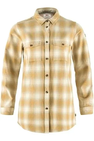 Fjällräven Fjallraven 87120-113-196 Övik Twill Shirt LS W damska koszulka Chalk White-Dune beżowa rozmiar XS, , XS