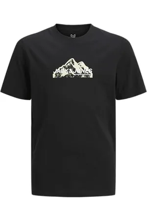 JACK & JONES Koszulka chłopięca Jcomountain Logo Tee SS Crew Neck Sn Jnr, , 152