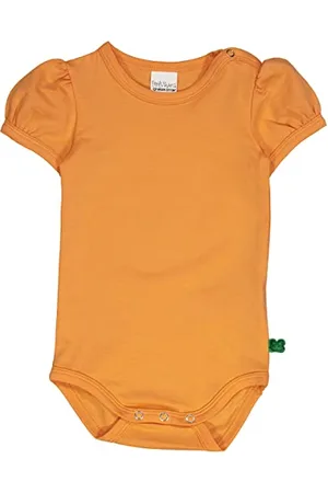 Green Cotton Niemowlęta Alfa Puff S/S Body and Toddler Sleepers, , 56 cm