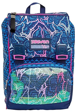 7 for all Mankind Backpack, GRACEFUL GIRL for Teen, Girls&Boys, Large Capacity, For School, Sport & Free Time, Italian Design, navy