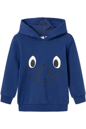 NAME IT Chłopięca bluza z kapturem Nmmkarlo Sweat Wh Unb, , 110