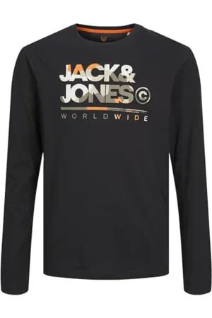 JACK&JONES JUNIOR Chłopięca koszulka z długim rękawem Jjluke Tee Ls Crew Neck Mni, , 104