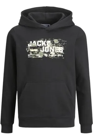 JACK&JONES JUNIOR Chłopięca bluza z kapturem Jcooutdoor Logo Sweat Hood Sn Jnr, , 176