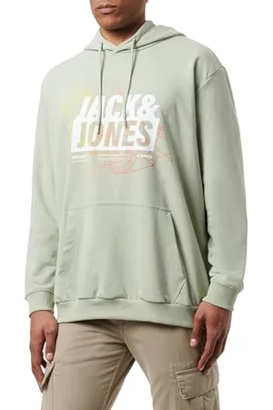 JACK & JONES JCOMAP Summer Logo Sweat Hood PLS, , 6XL