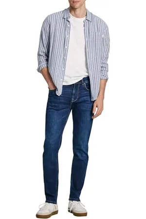 Pepe Jeans Męskie dżinsy Slim Pm207388, dżinsy, niebieskie, 40W/34L, , 40W / 34L