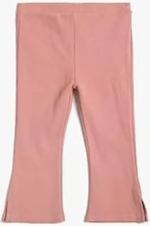 Koton Babygirls Basic Flare prążkowane bawełniane legginsy, , 6-9 Miesi?ce