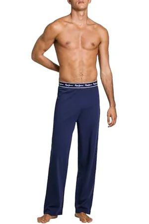 Pepe Jeans Męskie spodnie solidne, niebieskie, M, , M