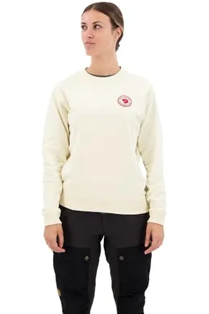 Fjällräven FJÄLLRÄVEN Damski sweter z odznaką logo, gładki, L