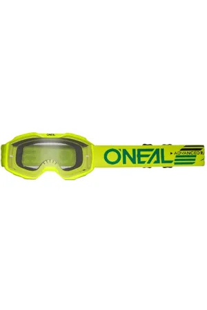 Oneal Kinder Motocross Brille B-10 Solid, Klar, Neon Gelb, 6029-0