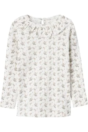 NAME IT Dziewczęca Nmfgago Kni Ls Slim Top Lil Noos koszulka z długim rękawem, , 116