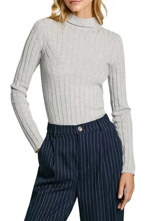 Pepe Jeans Damski golf Izabel, dzianina, szary, S, , S