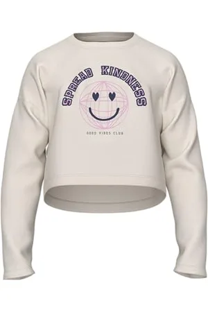 NAME IT Dziewczęca Nkfvilma Ls Crop Top koszulka z długim rękawem, , 116