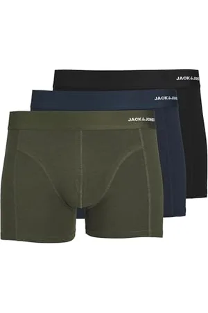 JACK & JONES Bokserki męskie, leśna noc/detal: czarna - granatowa marynarka, S, , S
