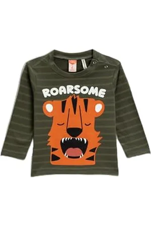 Koton Babyboy Tiger Printed T-Shirt Cotton, , 6-9 Miesi?ce