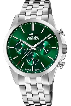 Lotus Zegarek męski 18989/3 Chrono Obudowa ze stali nierdzewnej szary pasek ze stali nierdzewnej, , bransoletka