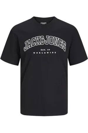 JACK&JONES JUNIOR Koszulka chłopięca Jjecaleb Varsity Tee Ss O-Neck Sn Mni T-Shirt, , 122
