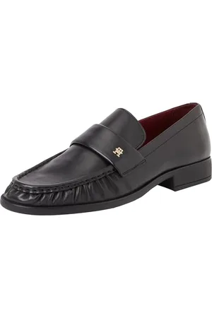 Tommy Hilfiger Damskie mokasyny miękkie nappa plisowane palce Fw0fw08362 buty na co dzień, , 40 EU
