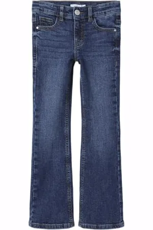 NAME IT Nkfpolly dziewczęce dżinsy skinny Boot 8245-Md D, , 134