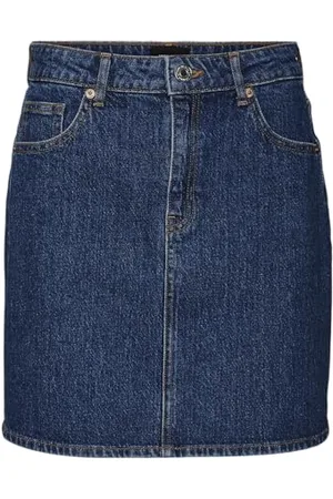 VERO MODA Vmtessa Hr Short DNM Skirt Mix Ga Noos spódnica dżinsowa, , S