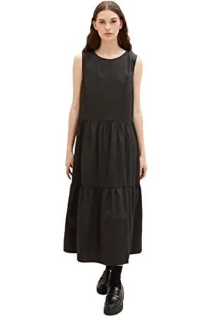 TOM TAILOR Damski Sukienka maxi z falbaną 1031791, , 42