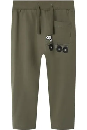 NAME IT Chłopięce spodnie dresowe z traktorem Nmmnutraktor Sweat Pant Bru Box, , 110