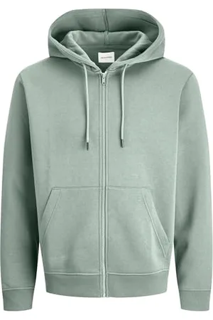 JACK & JONES JJEBRADLEY JJEBRADLEY bluza z kapturem Regular Fit z zamkiem błyskawicznym Uni Zip Pullover Sweater, , S