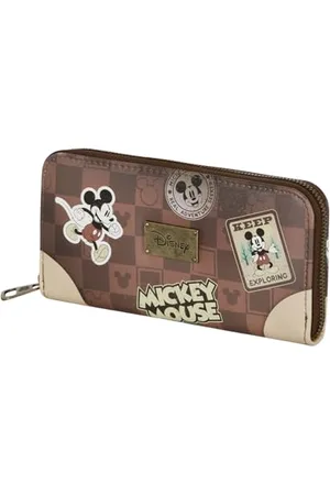 Disney Mickey Mouse Journey-Essential portfel, brązowy, 19 x 10 cm, , Jeden rozmiar, Niezbędny portfel