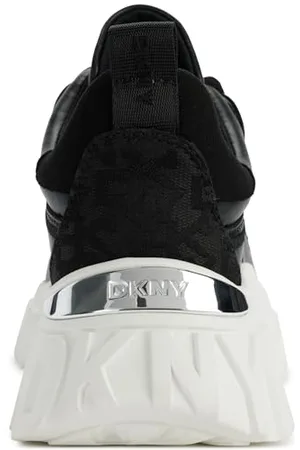 DKNY Damskie buty sportowe Lacombe-LACE UP SN, czarne, rozmiar 37 EU, , 37 EU