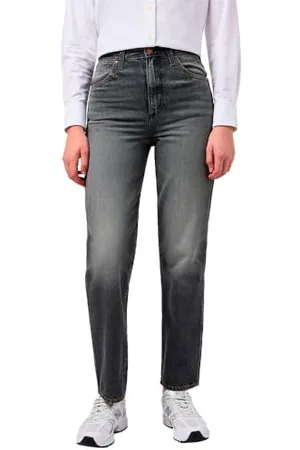 Wrangler Damskie dżinsy Mom Straight, , 26W / 32L