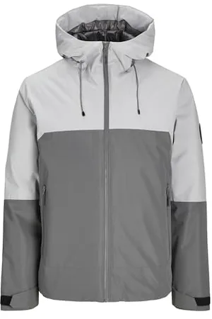 JACK & JONES Jack&Jones JCOAIDEN męska kurtka przejściowa SN, Gargoyle/Szczegóły: High-Rise Blocking, XL, , XL
