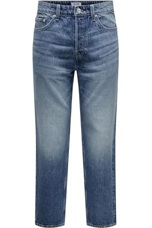 Only & Sons Onsedge Straight Box Tai DNM Cbo Noos, , 32W / 32L