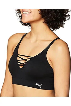 PUMA Damski biustonosz sznurowany, sportowy, nieprzezroczysty, , M