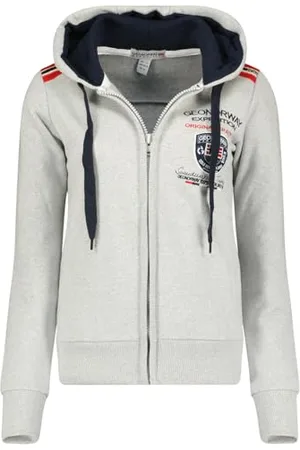 Geographical Norway Finion Lady bluza damska z kapturem z kieszeniami kangur - Ciepła bluza z długim rękawem - damska kurtka z kapturem Wiosna Lato Jesień Zima ( XL), , XL