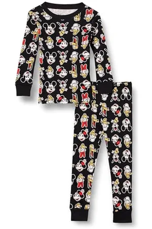 Amazon Chłopcy, Disney Star Wars Marvel Family pasujące bawełniane piżamy zestawy do spania, 2-częściowe Mickey i przyjaciele, 8 lat