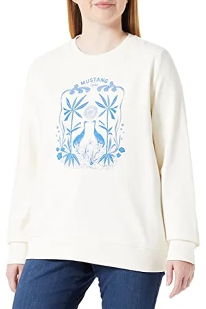 Mustang Damski sweter z nadrukiem Style Bea C, , M