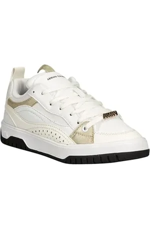 Armani Exchange Damskie buty sportowe Duck, Logo Charm, laminowane detale Sneaker, , 40 EU