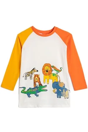 Koton Babyboys Animal Printed Long Sleeve Crew Neck T-Shirt, , 9-12 Miesi?cy