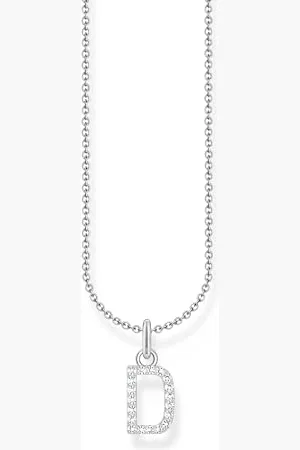 Thomas Sabo Naszyjnik litera D Srebro próby 925 z cyrkoniami KE2243-051-14