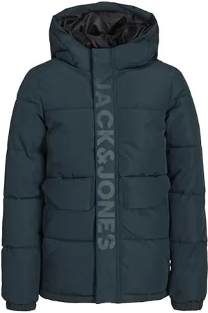 JACK & JONES JACK&JONES JUNIOR Chłopięca kurtka buforowa JCOSPEED SN MNI, magical Forest/Szczegóły: Tone IN Tone In Tone Logo Chest, 110, , 110