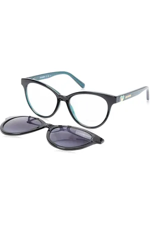 Moschino MOSCHINO LOVE MOL051/CS Okulary Słoneczne ETJ BLACK TEAL 52/16/140 Kobieta