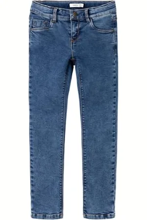 NAME IT Dziewczęce dżinsy slim fit, , 128