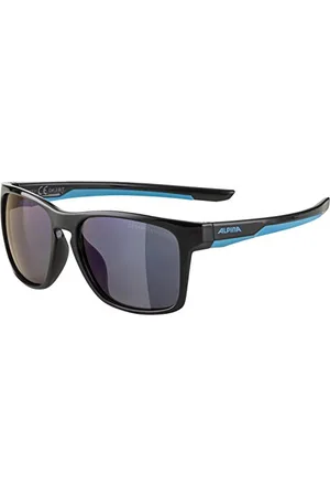 Alpina Unisex - Dzieci, FLEXXY COOL KIDS I Okulary przeciwsłoneczne, black-cyan gloss/black, One Size