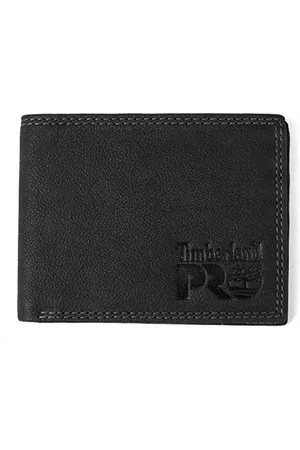 Timberland Męski wąski skórzany portfel RFID z okienkiem na dowód osobisty z tyłu, rozmiar uniwersalny