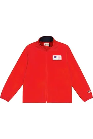 Champion Legacy Retro Sport B (306864) - Quick-Dry Micro Polar Full Zip High-Neck Bluza, Ceramiczny/Granatowy (CRD/NNY), 15-16 lat (XXL) Dziecko FW24, , 15-16 lat