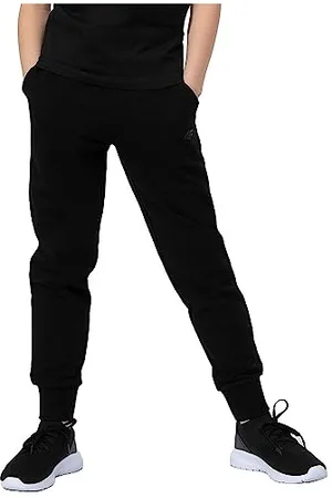 4F JUNIOR Trousers CAS F130 122 Kolor Deep Black