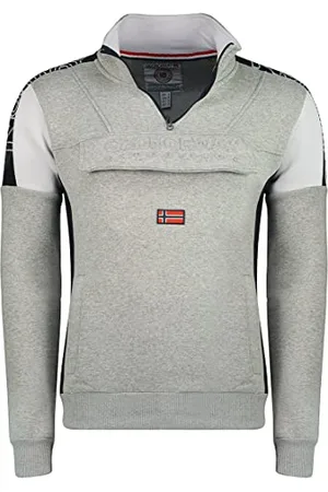 Geographical Norway Fagostino Męska bluza z kapturem z kieszenią kangurka - Bluza z logo bluza z kapturem z kapturem ciepły długi rękaw - męska wiosna lato jesień zima ( S), , S