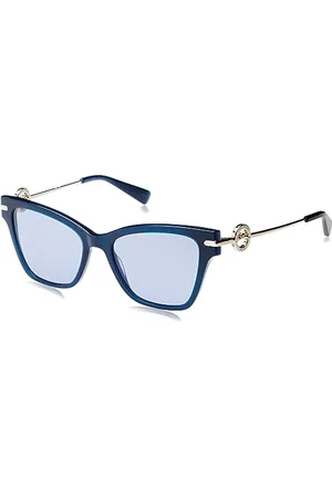 Longchamp LO737S Okulary, Blue, 52/17/140 damskie, , rozmiar uniwersalny