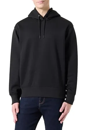 Calvin Klein Jeans Męska bluza z kapturem z logo J30J326776 bluza z kapturem, czarna (Ck Black), XXL, , XXL