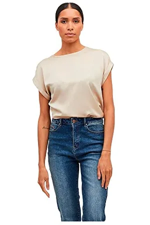 VILA NOOS 14059563 damska różnorodność S/S satynowy top, , 36